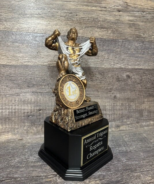 XL Fantasy Football Trophy FFL Beast Trophy 6 or 12  Perpetual Trophy League Winner Fantasy Football League Championship Award Trophy