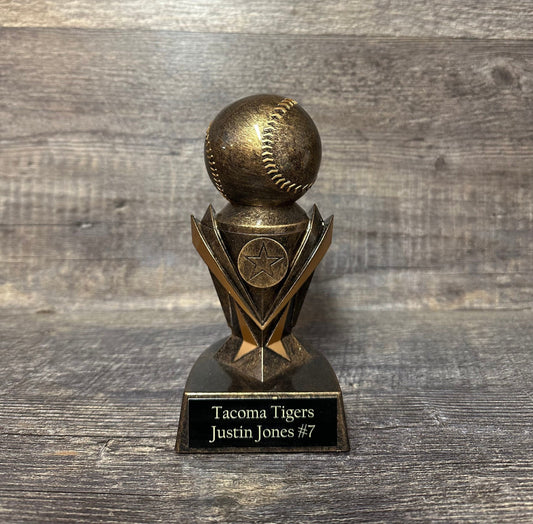 SET OF 12 Baseball Trophies T-Ball Team Trophies Kids Baseball Team Trophies League Economy Participation Award Sports Trophy