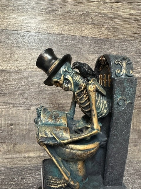 Halloween Trophy Crappiest Costume Skeleton Toilet Worst Costume Perpetual Trophy Contest Loser Dia De Los Muertos Halloween Decor Skull