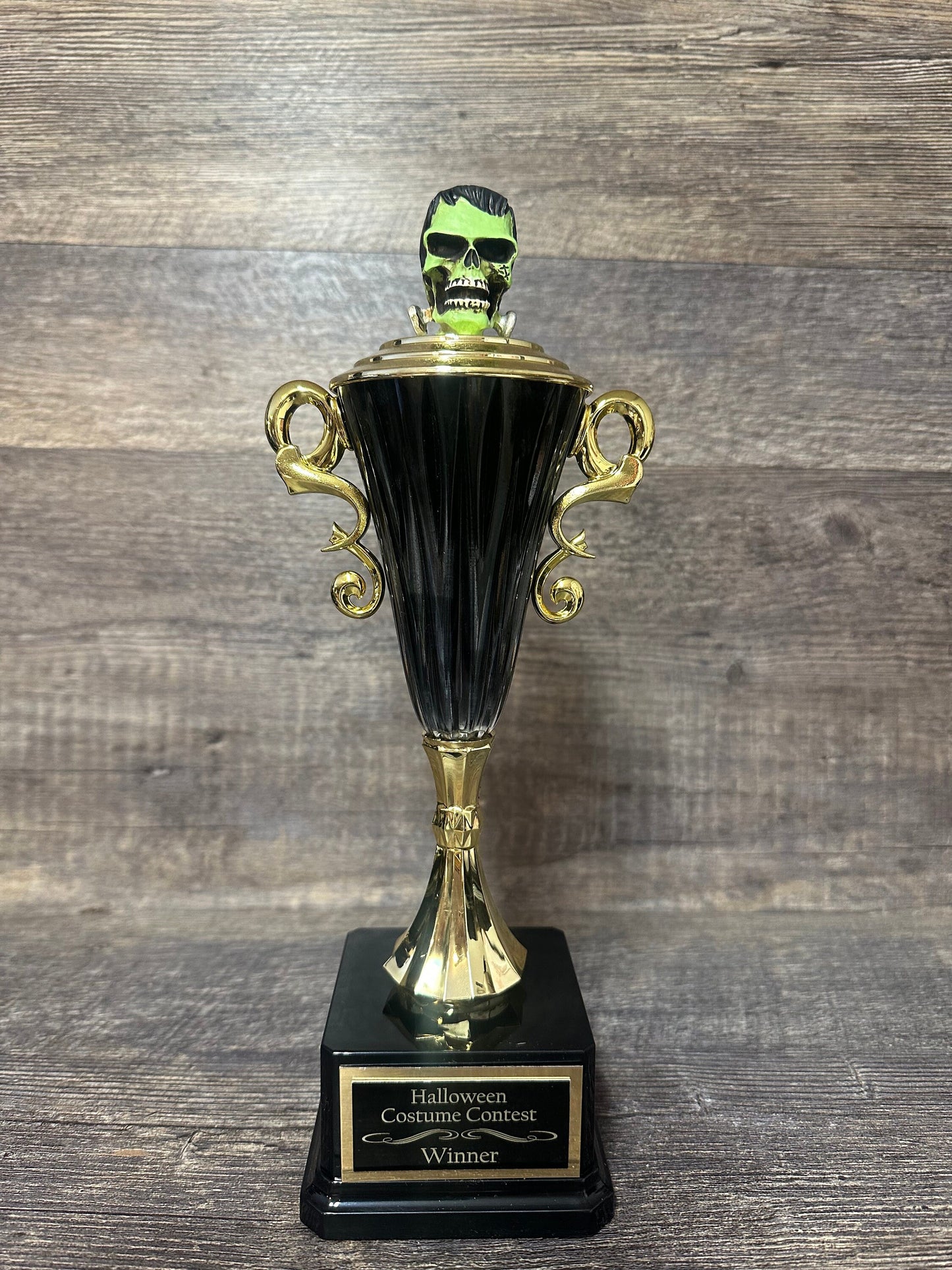 Halloween Trophy Green Beast Trophy Pumpkin Carving Contest Winner Costume Contest Halloween Decor Trunk Or Treat Pumpkin Decor