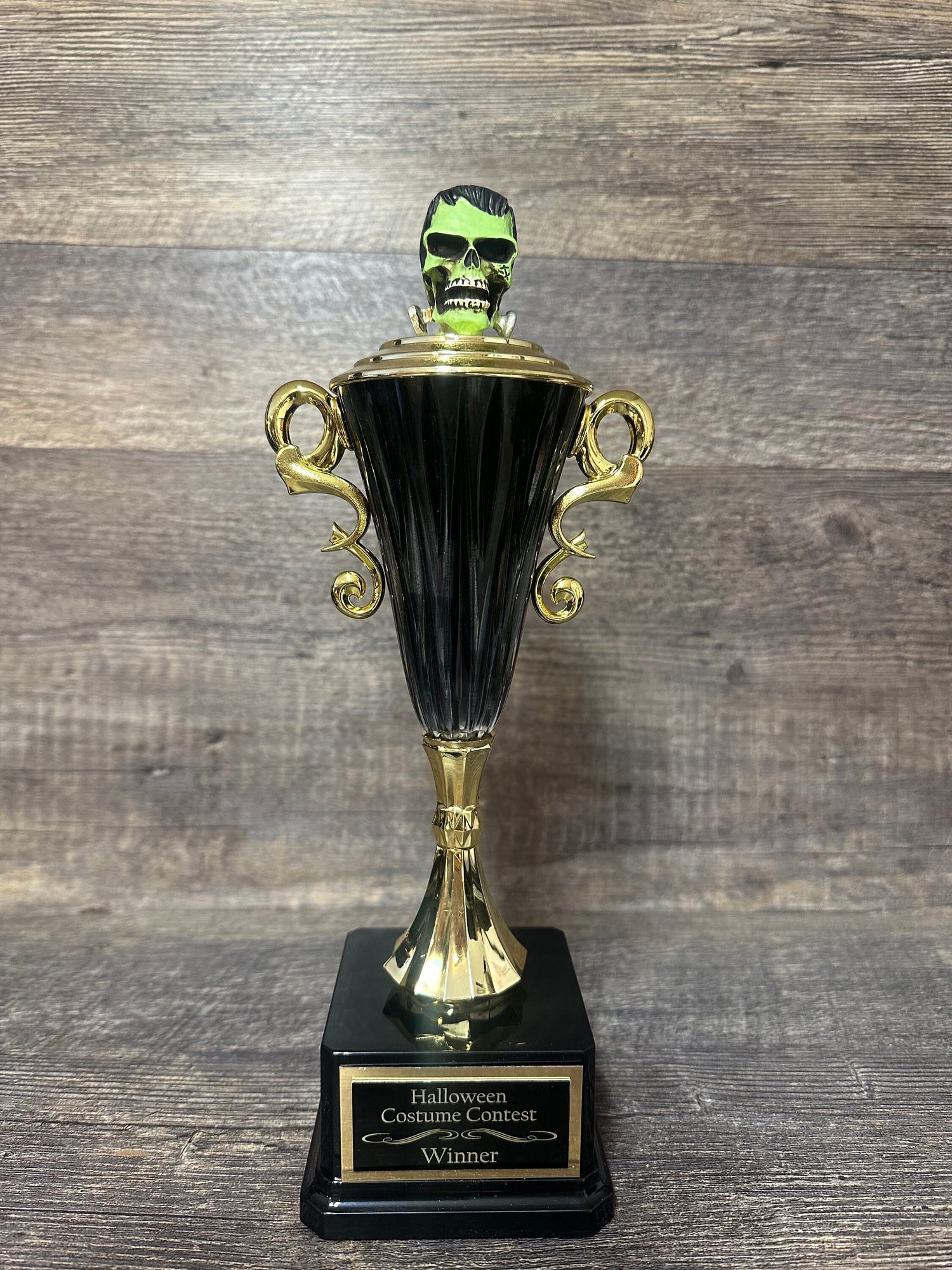 Halloween Trophy Green Beast Trophy Pumpkin Carving Contest Winner Costume Contest Halloween Decor Trunk Or Treat Pumpkin Decor