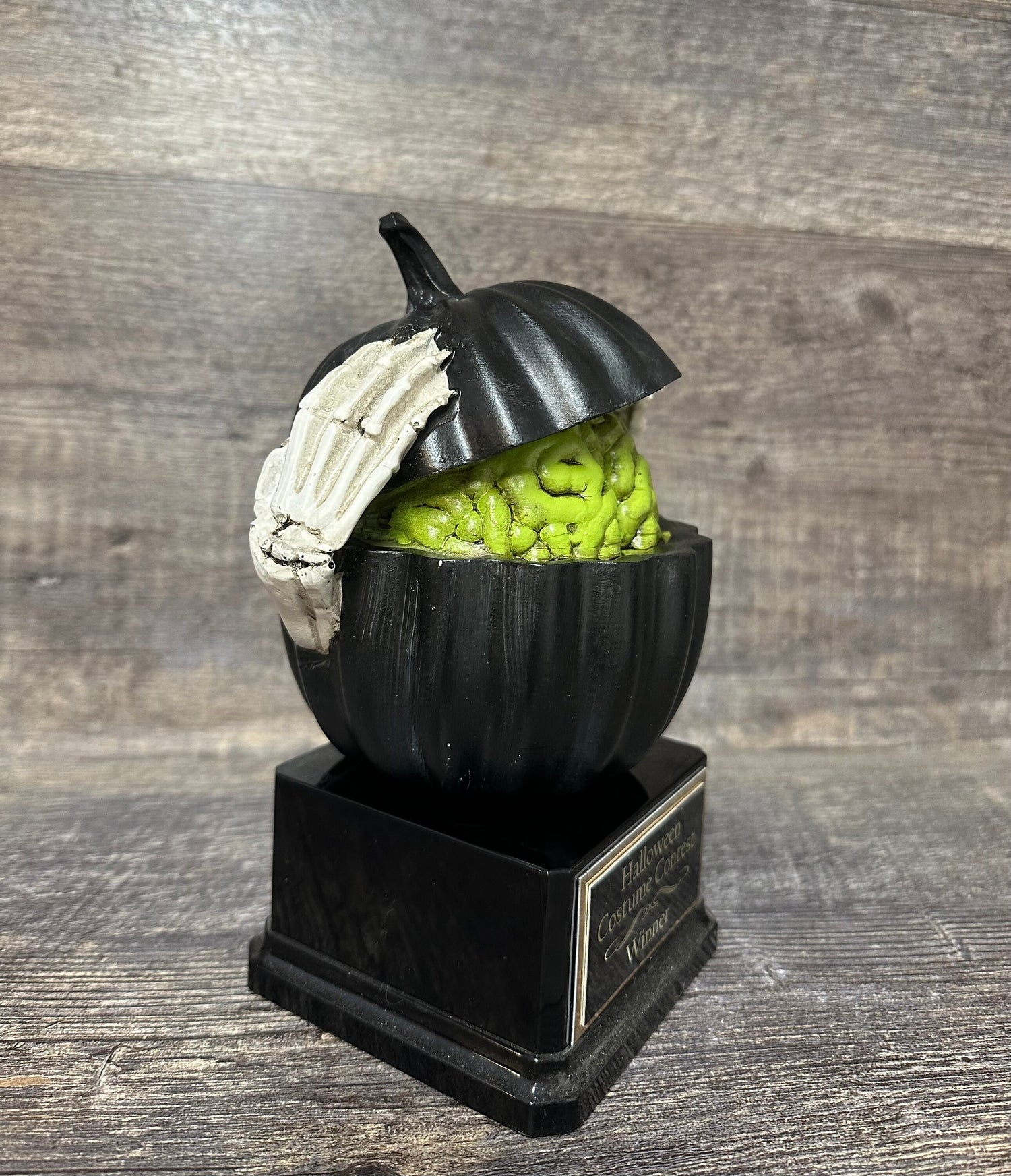 Costume Party Halloween Trophy Prize Pumpkin Brain Skeleton Skull Scariest Costume Pumpkin Carving Costume Contest Decor Dia De Los Muertos