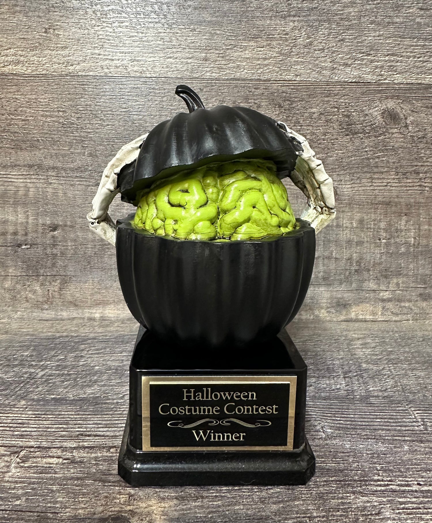 Costume Party Halloween Trophy Prize Pumpkin Brain Skeleton Skull Scariest Costume Pumpkin Carving Costume Contest Decor Dia De Los Muertos