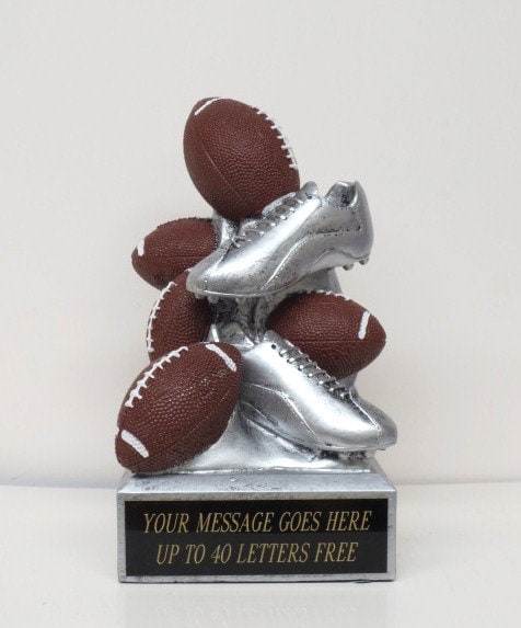 Football PIGGY BANK Personalized Trophy Pee Wee Footballs Ring Bearer Holiday Christmas Birthday Gift Team Award Turkey Trot Bowl