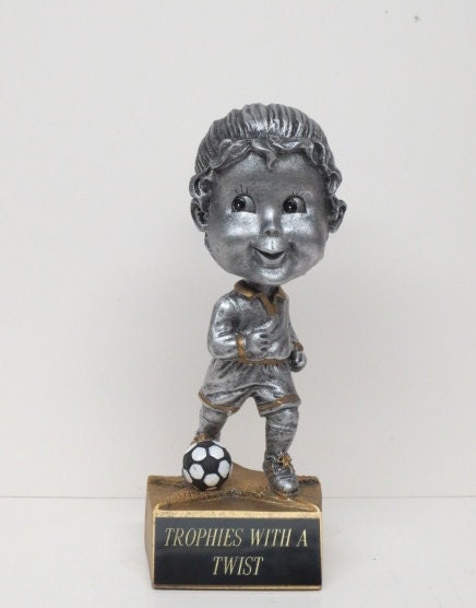 Soccer Trophy Girls Bobble Head Soccer Trophy Award Winning Team Champion Champ Kids / Jr Personalized Trophy Free Engraving
