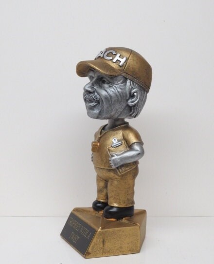 Coach Trophy Coaches Trophies Sports Award Bobble Head Thank You Team Gift Coach of the Year Retirement Best Coach Award FREE ENGRAVING