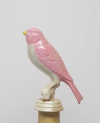 Bird Wine Stopper Pink Canary Bird Wine Stopper Stocking Stuffer Secret Santa House Warming Mother's Day Gift Bottle Stopper