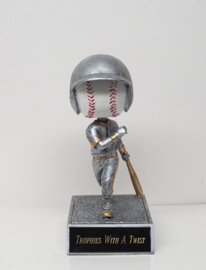 Baseball Trophy Trophies Winning Baseball Team Bobble Head Sports Award Baseball Recognition Year End Trophy Champion