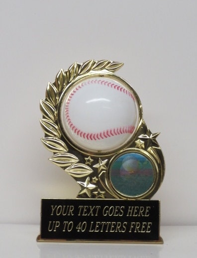 SET OF 10 Baseball Trophy League Economy Participation Award Sports Trophy Spinning Baseball T-Ball Team Trophies Softball Trophy