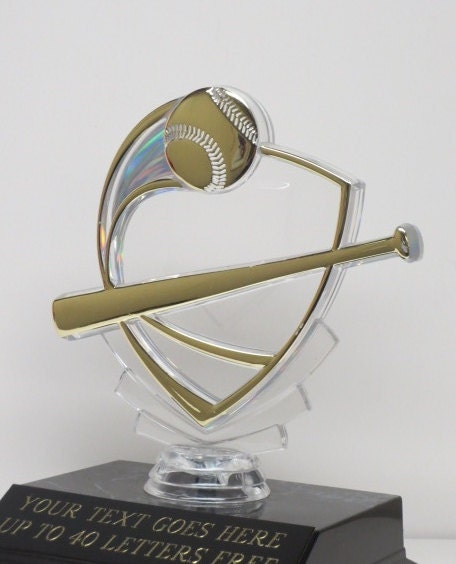Baseball Trophy Sports Award Acrylic Economy Trophy Participation Award T Ball Trophy Includes FREE ENGRAVING