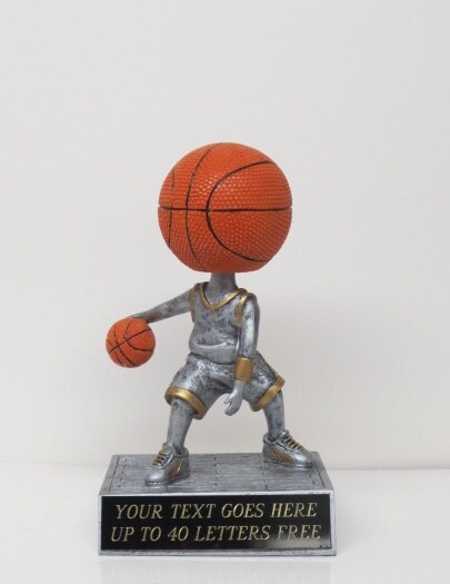 Basketball Trophy Madness Trophy Fantasy Basketball Rookie Jr League Kids Basketball Trophy Award Bobble Head Trophy FREE ENGRAVING